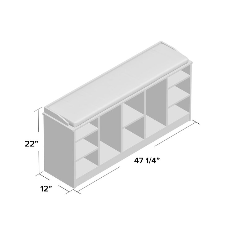 Shoe cubby dimensions hot sale